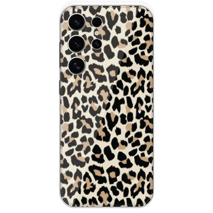 Leopard Print - Printed Silicone Case For Samsung Galaxy S24 Ultra