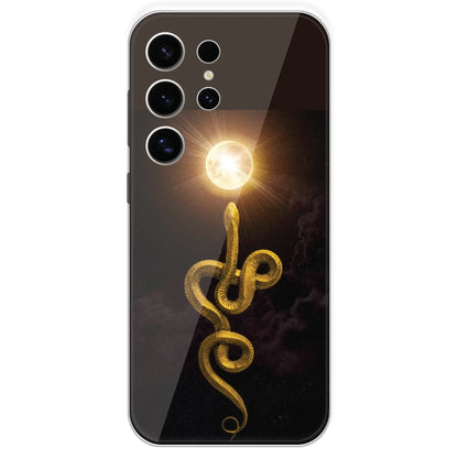 Golden Serpent - Printed Silicone Case For Samsung Galaxy S24 Ultra