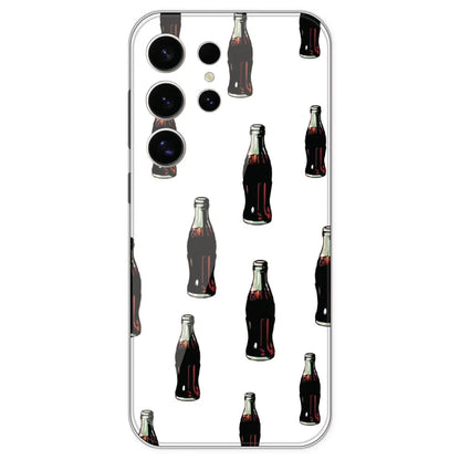 Soft Drink - Clear Printed Silicone Case For Samsung Galaxy S24 Ultra