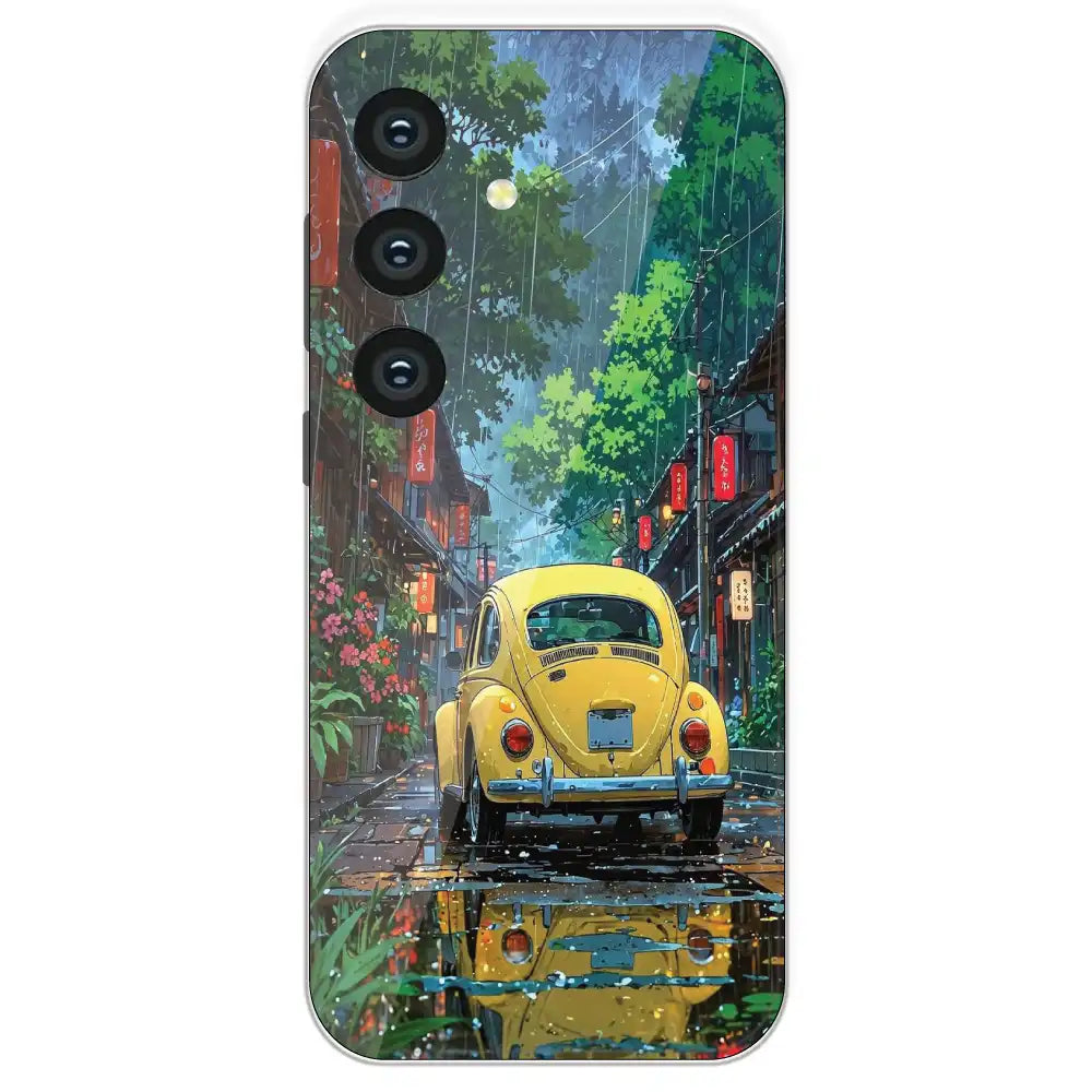 Yellow Bettle - Printed Silicone Case For Samsung Galaxy S24
