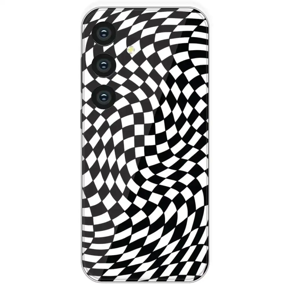 Checks - Printed Silicone Case For Samsung Galaxy S24