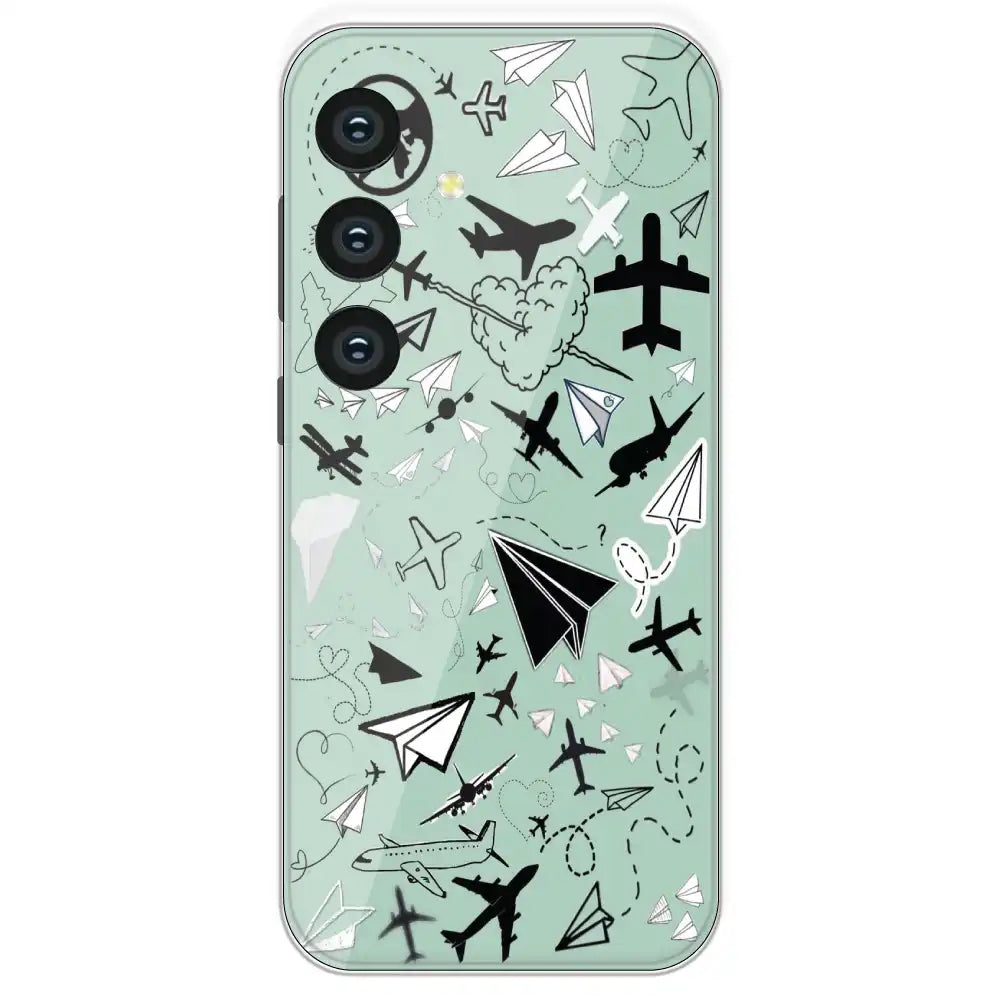 Planes - Printed Silicone Case For Samsung Galaxy S24