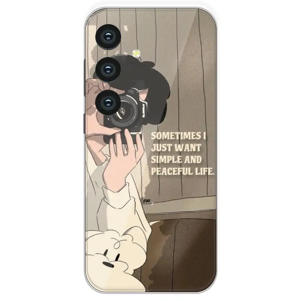 Photographer - Printed Silicone Case For Samsung Galaxy S24