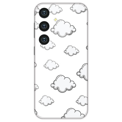 Clouds - Clear Printed Silicone Case For Samsung Galaxy S24