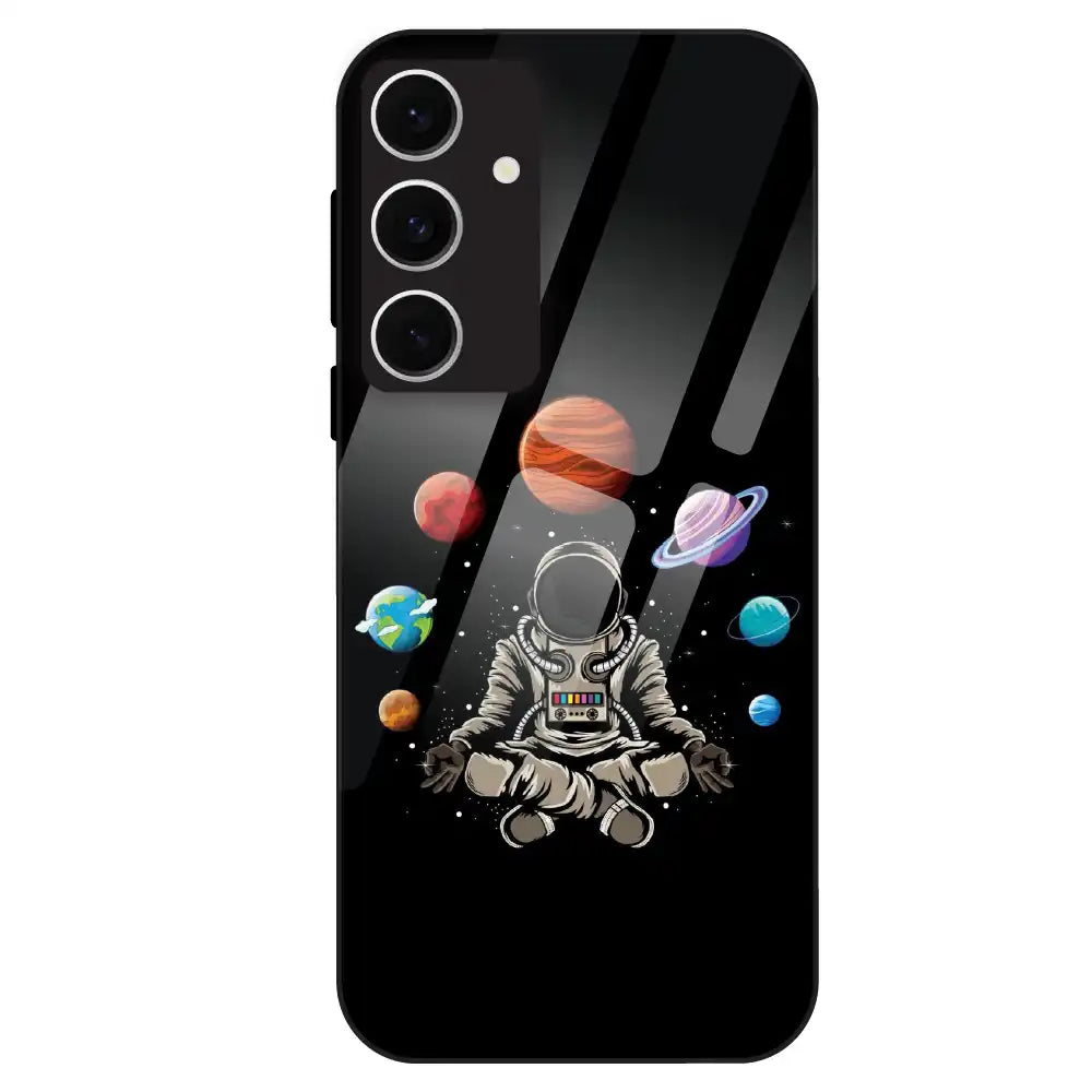 Astronaut Space Vibe - Glass Case For Samsung Galaxy S24 FE