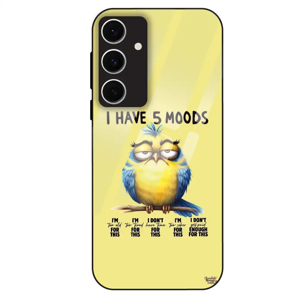 5 Moods Owl - Glass Case For Samsung Galaxy S24 FE