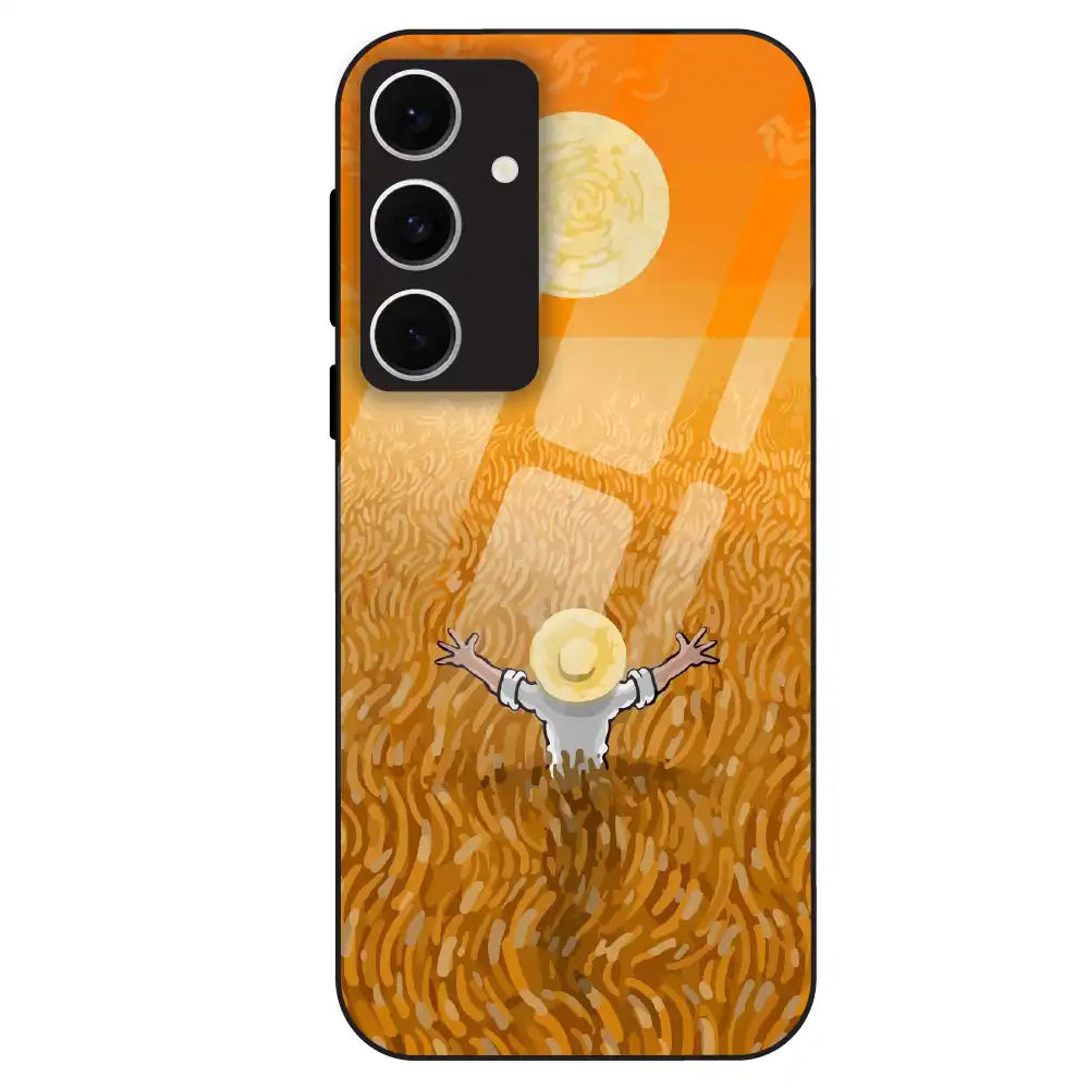 Golden Field Serenity - Glass Case For Samsung Galaxy S24 FE
