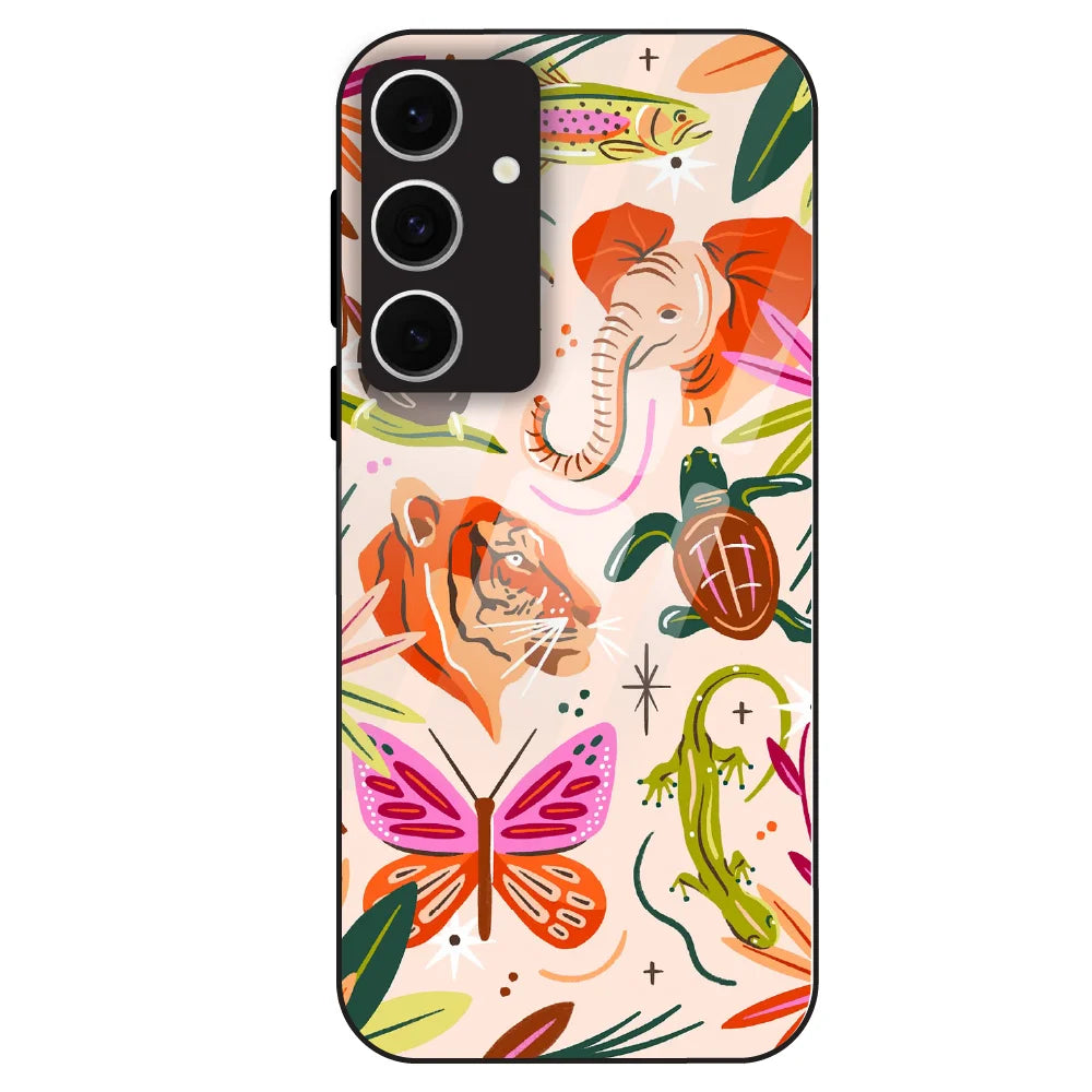 Wild Jungle Creatures - Glass Case For Samsung Galaxy S24 FE