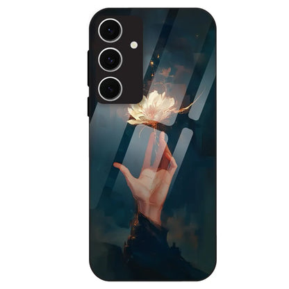 Mystic Hand & Bloom - Glass Case For Samsung Galaxy S24 FE