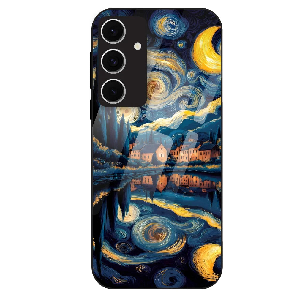 Starry Night Dreamscape - Glass Case For Samsung Galaxy S24 FE