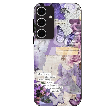 Lavender Vintage Collage - Glass Case For Samsung Galaxy S24 FE