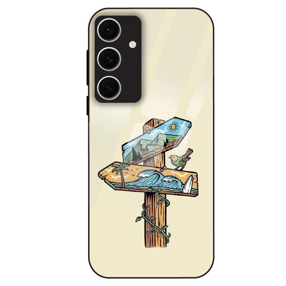 Nature Postbox Art Aesthetic - Glass Case For Samsung Galaxy S24 FE