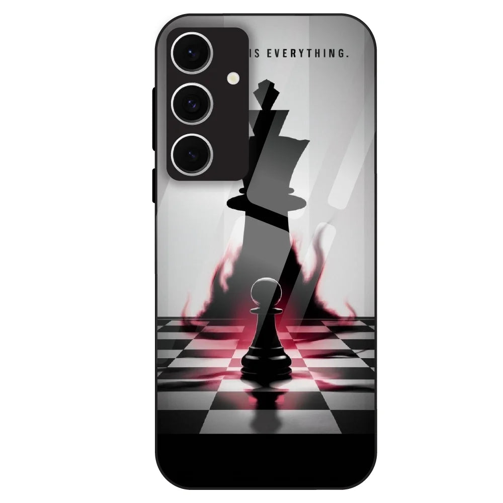 Chess Power Shadow - Glass Case For Samsung Galaxy S24 FE