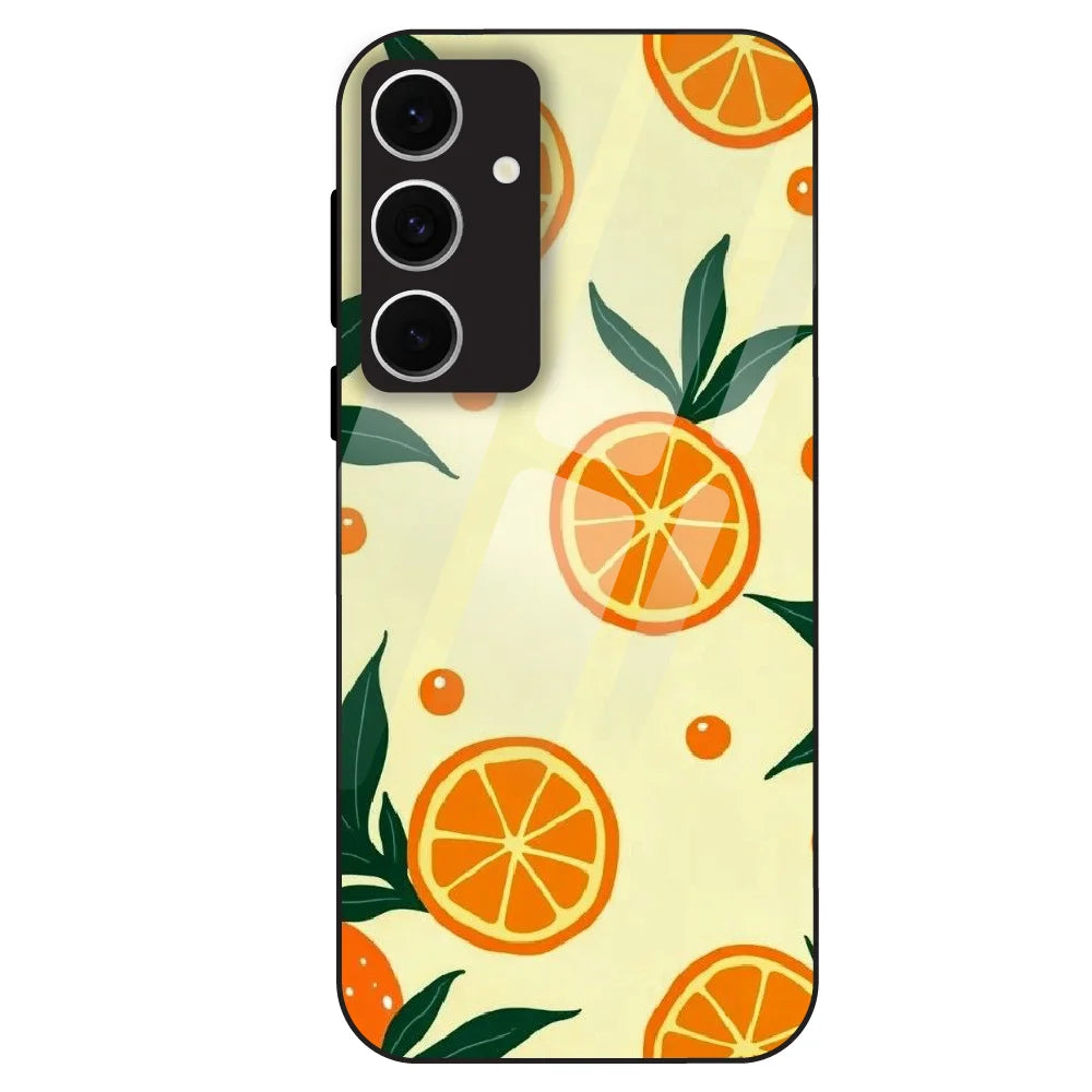 Citrus Orange Fresh - Glass Case For Samsung Galaxy S24 FE