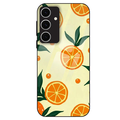 Citrus Orange Fresh - Glass Case For Samsung Galaxy S24 FE