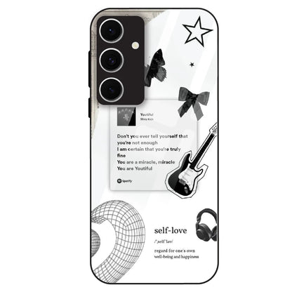 Monochrome Self-Love - Glass Case For Samsung Galaxy S24 FE