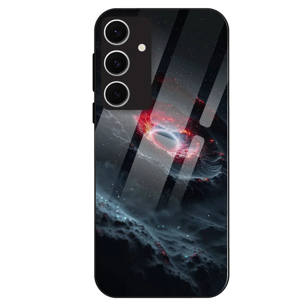 Cosmic Black Hole - Glass Case For Samsung Galaxy S24 FE