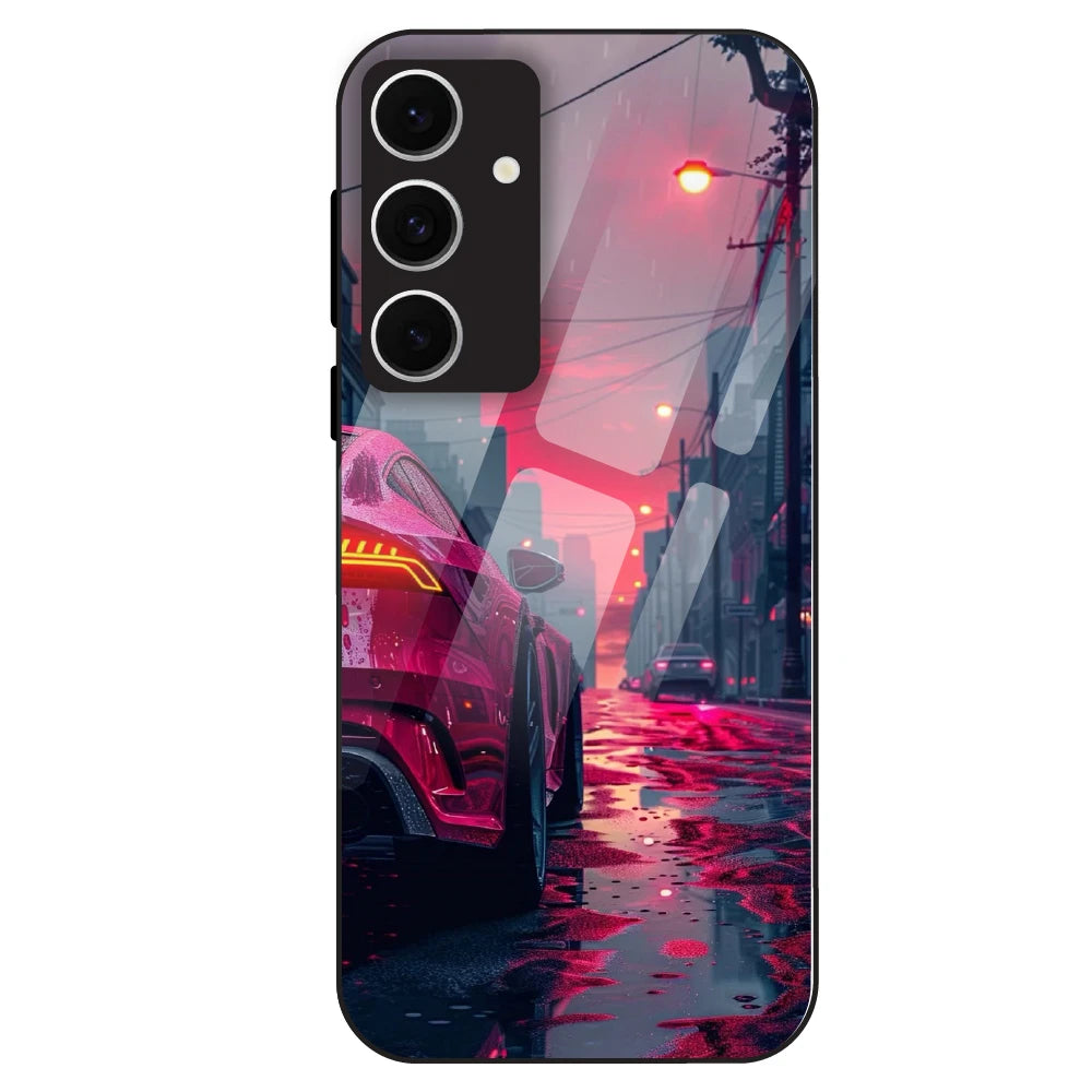 Neon Street Racer - Glass Case For Samsung Galaxy S24 FE