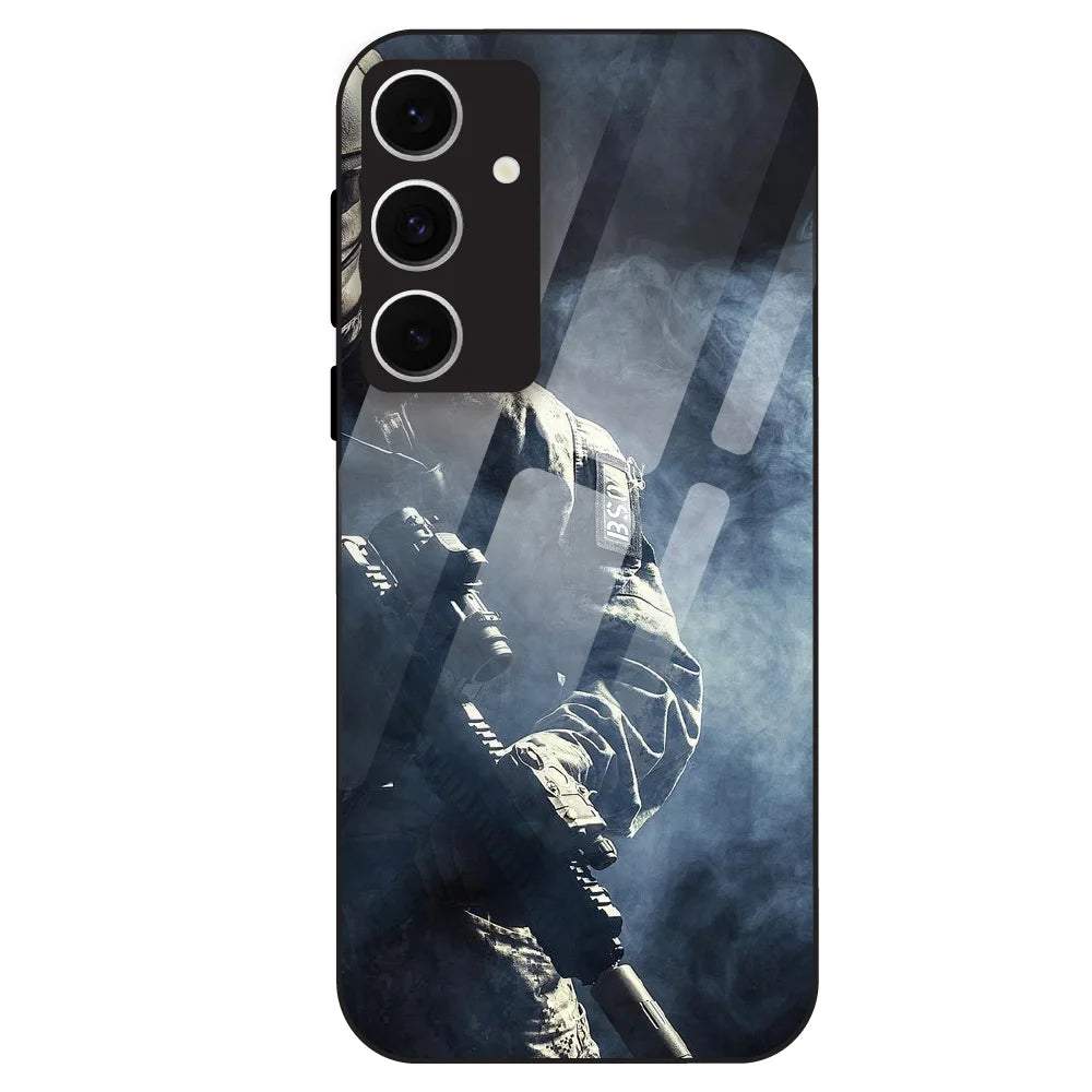Tactical Soldier - Glass Case For Samsung Galaxy S24 FE