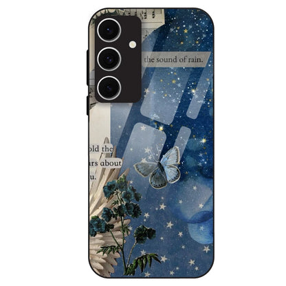 Midnight Butterfly Aesthetic - Glass Case For Samsung Galaxy S24 FE