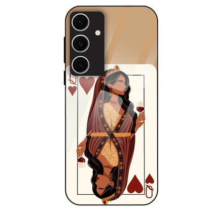 Queen of Hearts Design - Glass Case For Samsung Galaxy S24 FE