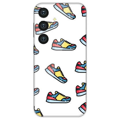 Sneakers - Clear Printed Silicone Case For Samsung Galaxy S24