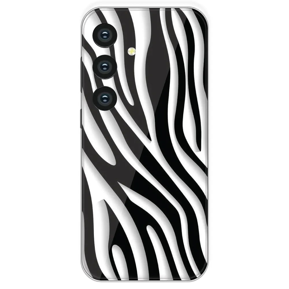 Zebra Print - Printed Silicone Case For Samsung Galaxy S24