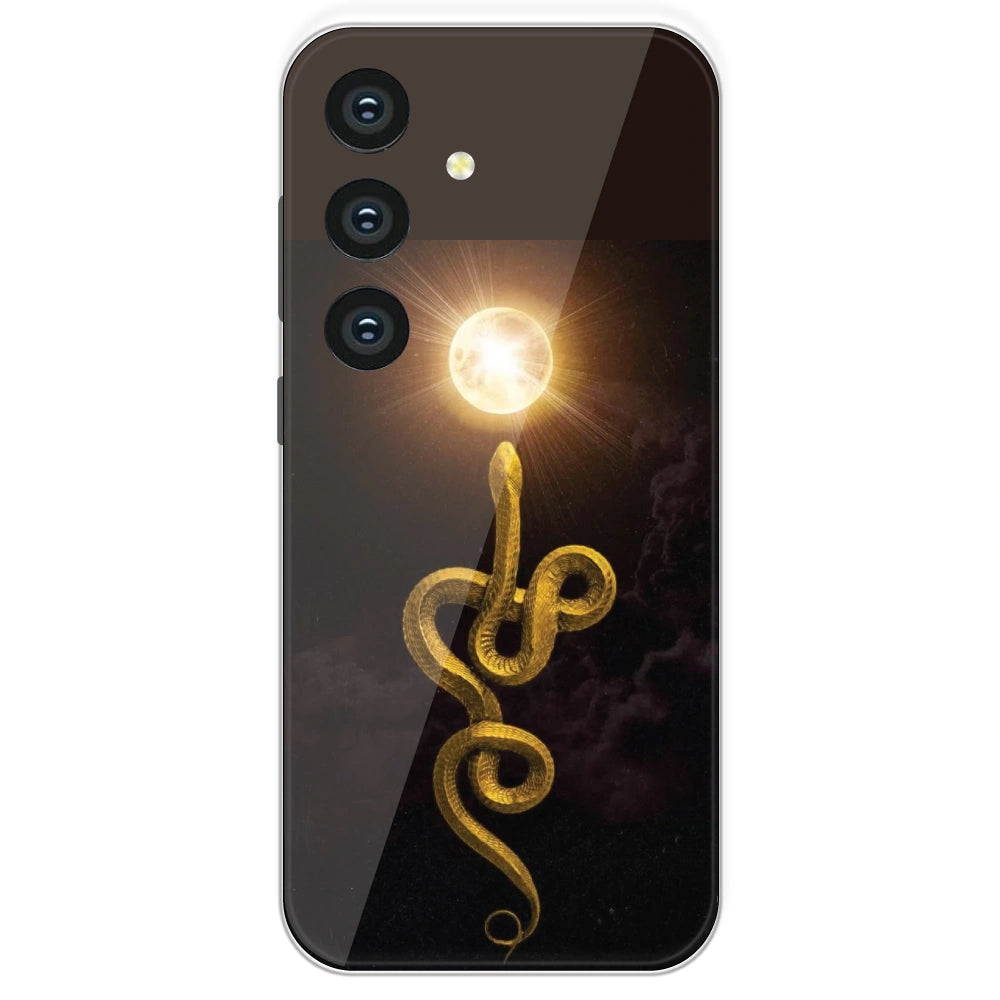 Golden Serpent - Printed Silicone Case For Samsung Galaxy S24