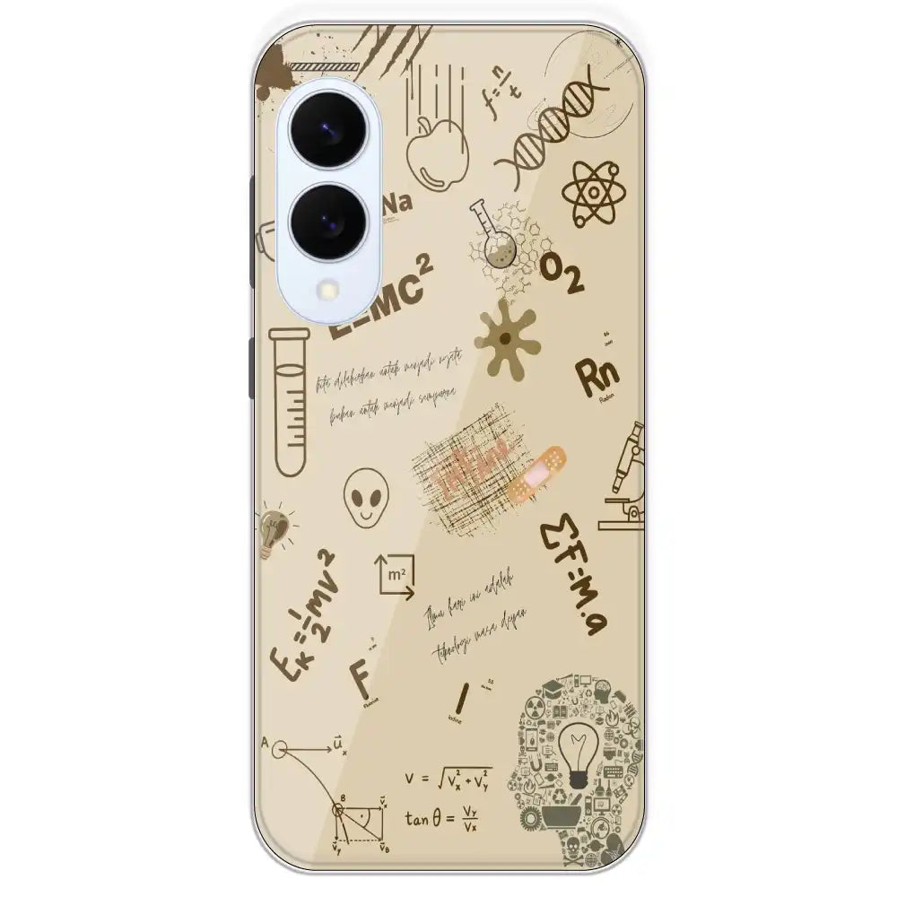 Physics Collage - Printed Silicone Case For Samsung Galaxy S25 Edge