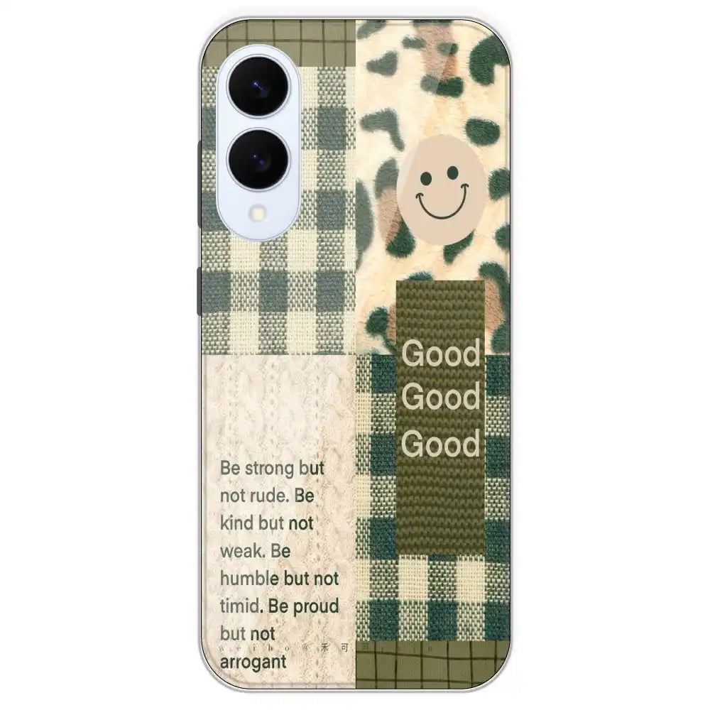 Patchwork Positivity - Printed Silicone Case For Samsung Galaxy S25 Edge