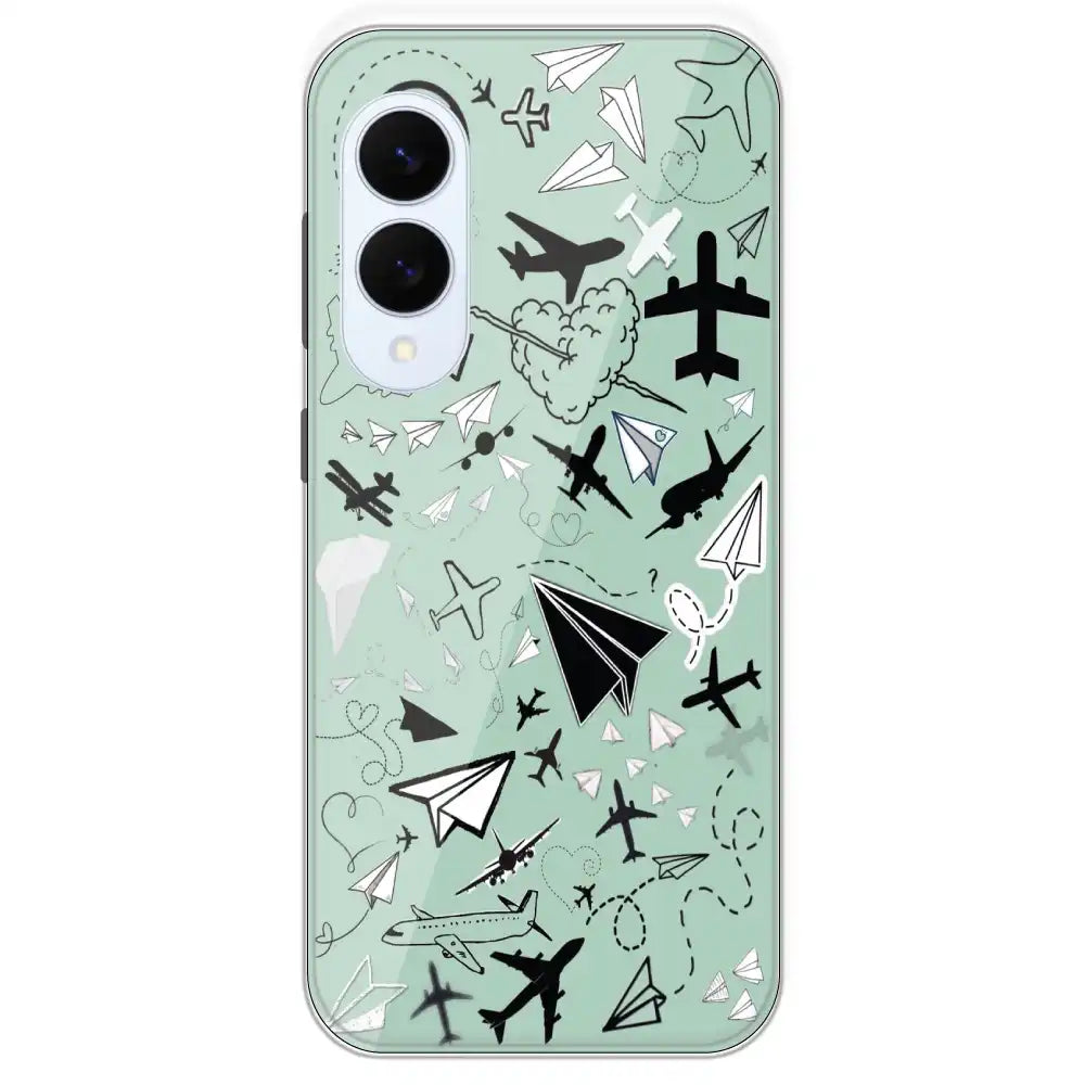 Planes - Printed Silicone Case For Samsung Galaxy S25 Edge