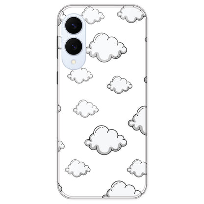 Clouds - Clear Printed Silicone Case For Samsung Galaxy S25 Edge