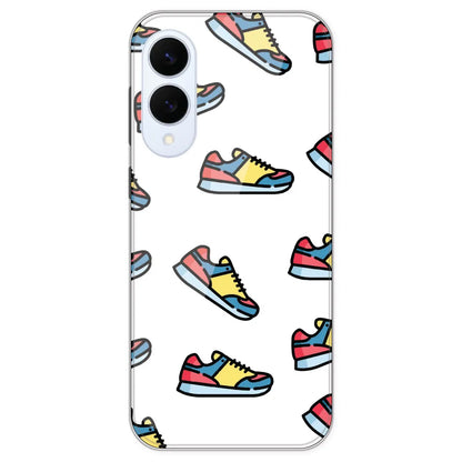 Sneakers - Clear Printed Silicone Case For Samsung Galaxy S25 Edge