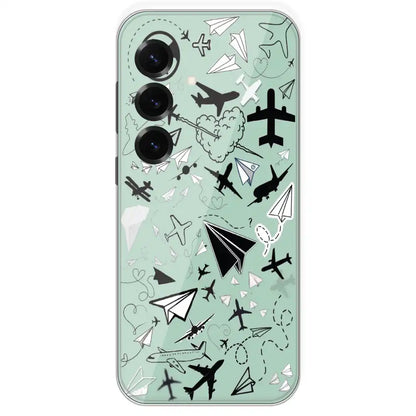 Planes - Printed Silicone Case For Samsung Galaxy S25 Plus