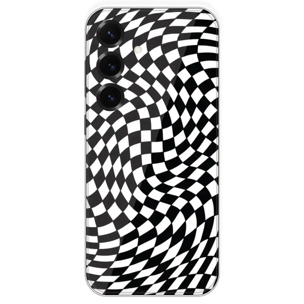 Checks - Printed Silicone Case For Samsung Galaxy S25 Plus