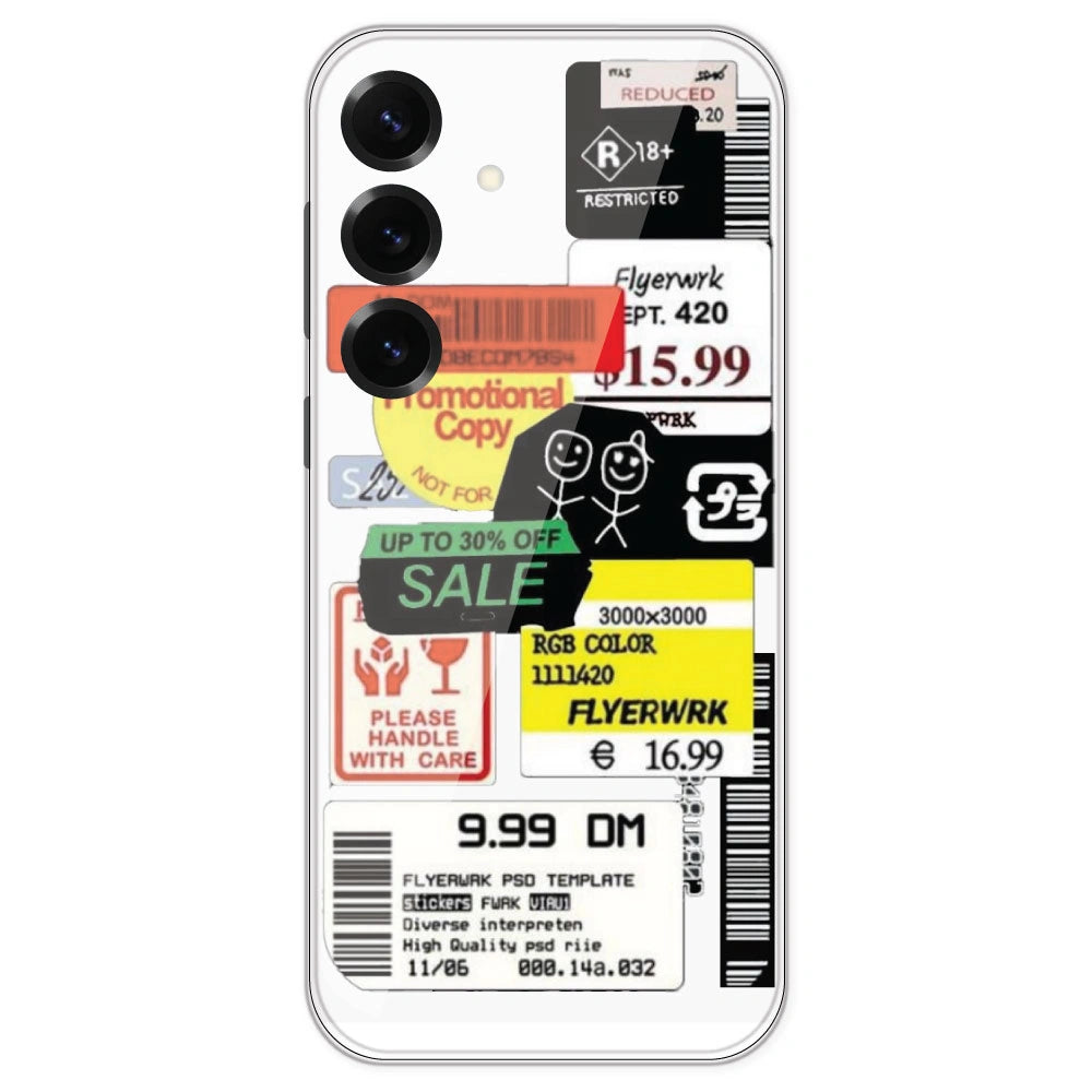 Sales - Clear Printed Silicone Case For Samsung Galaxy S25 Plus