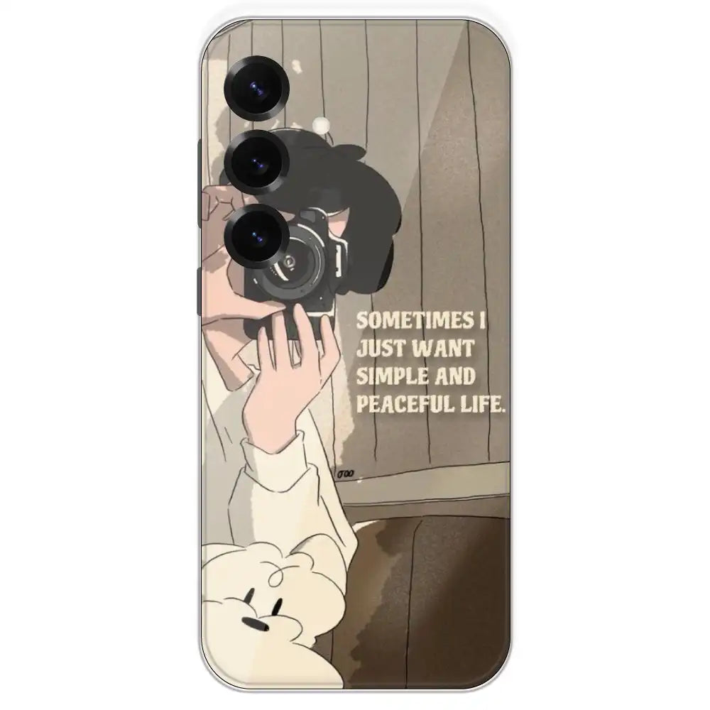 Photographer - Printed Silicone Case For Samsung Galaxy S25 Plus