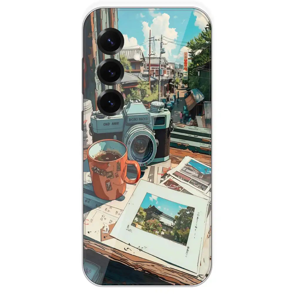 Vintage Camera Travel Vibes - Printed Silicone Case For Samsung Galaxy S25 Plus