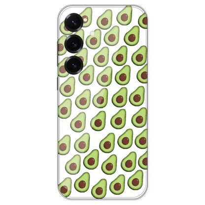 Avocado - Clear Printed Silicone Case For Samsung Galaxy S25 Plus