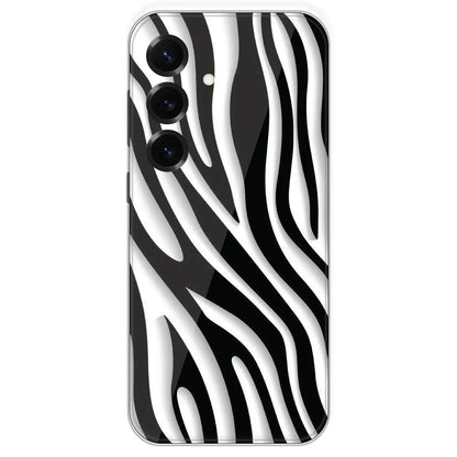 Zebra Print - Printed Silicone Case For Samsung Galaxy S25 Plus