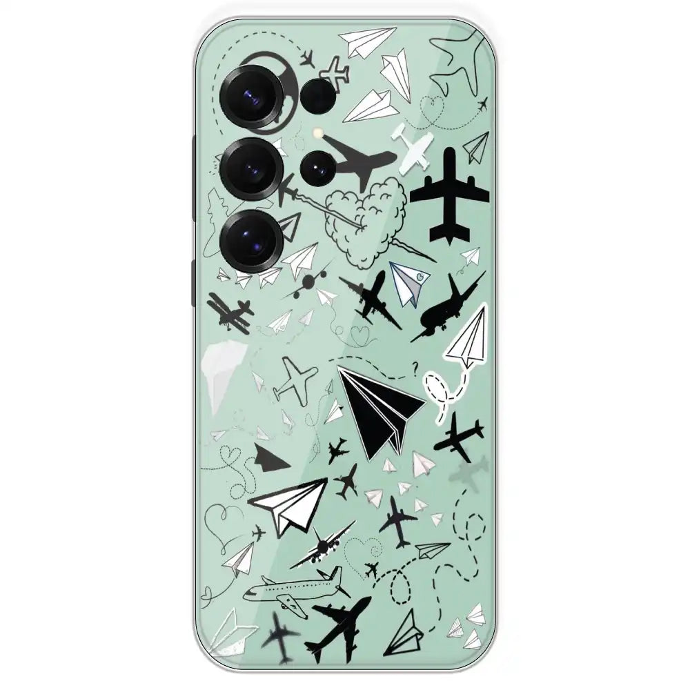 Planes - Printed Silicone Case For Samsung Galaxy S25 Ultra