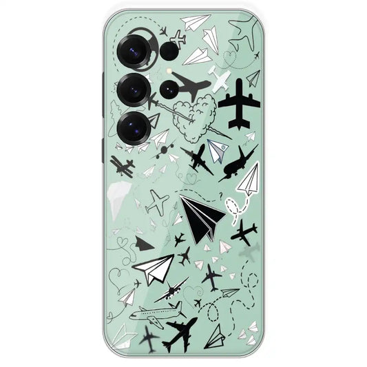 Planes - Printed Silicone Case For Samsung Galaxy S25 Ultra