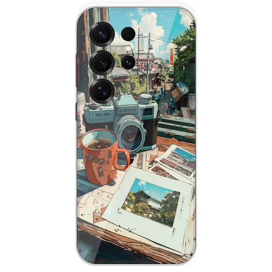 Vintage Camera Travel Vibes - Printed Silicone Case For Samsung Galaxy S25 Ultra