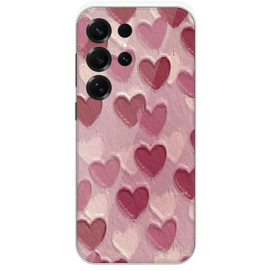 Pastel Hearts Love - Printed Silicone Case For Samsung Galaxy S25 Ultra