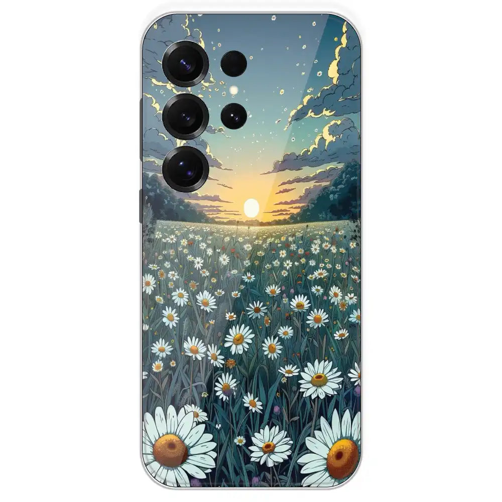 Daisy Sunset - Printed Silicone Case For Samsung Galaxy S25 Ultra