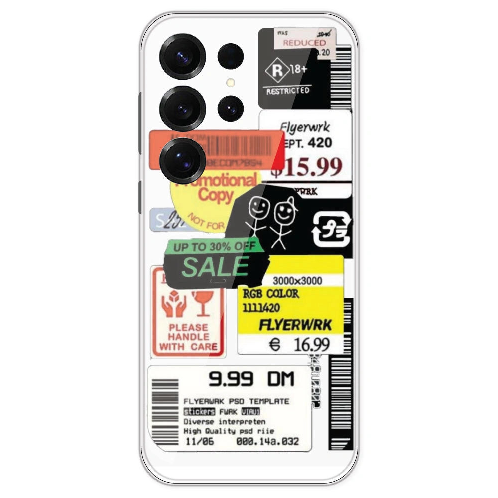 Sales - Clear Printed Silicone Case For Samsung Galaxy S25 Ultra
