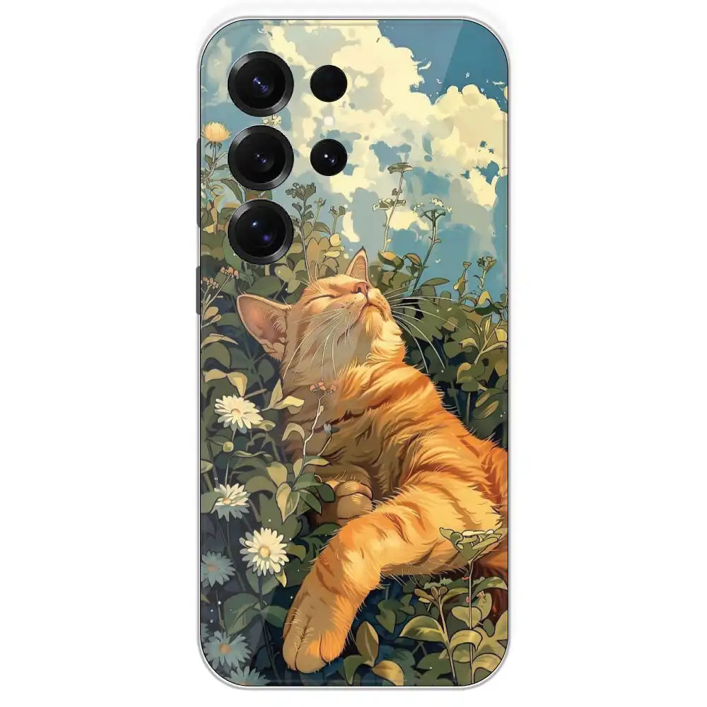 Garfield Sleeping - Printed Silicone Case For Samsung Galaxy S25 Ultra