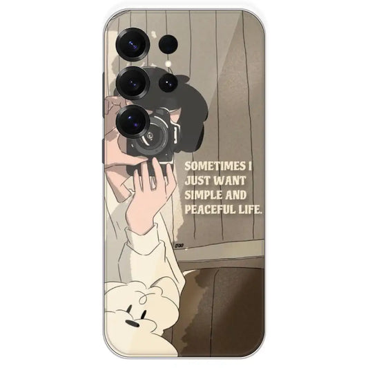 Photographer - Printed Silicone Case For Samsung Galaxy S25 Ultra