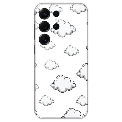 Clouds - Clear Printed Silicone Case For Samsung Galaxy S25 Ultra