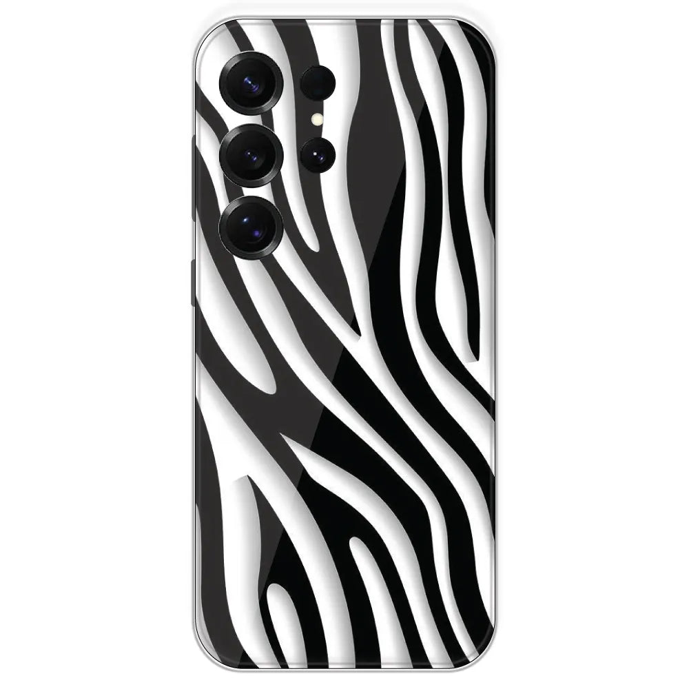 Zebra Print - Printed Silicone Case For Samsung Galaxy S25 Ultra